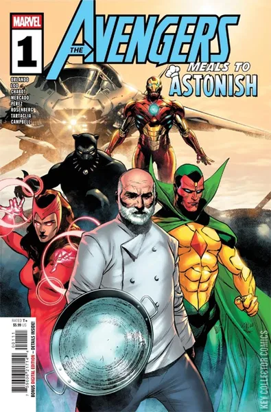 Meals to Astonish: Avengers #1 comic cover